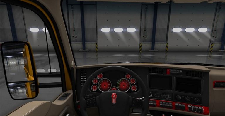 Kenworth T680 Dashboard Red Mod Ats Mod American Truck Simulator Mod
