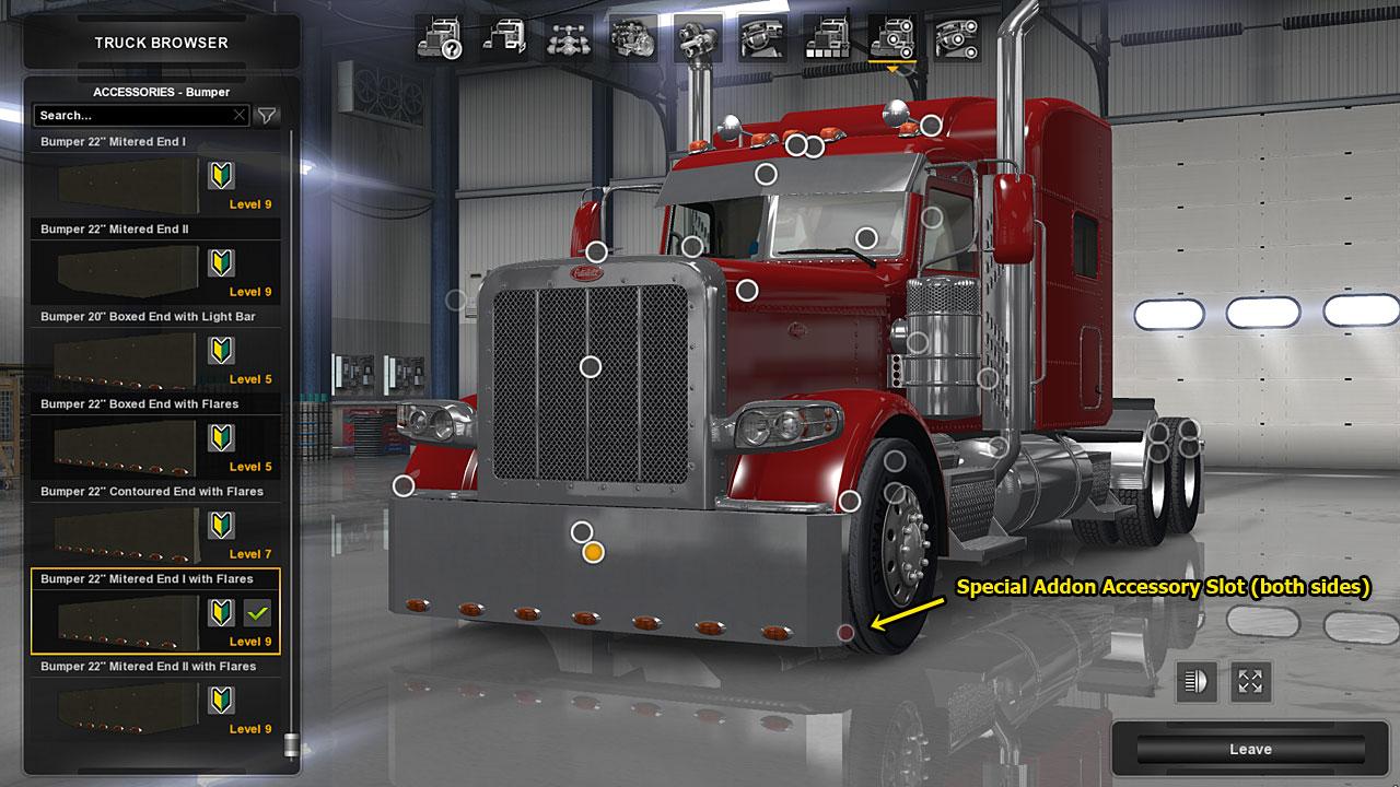 Peterbilt 389 Accessories Pack v30.05.18 - ATS Mod | American Truck Simulator Mod