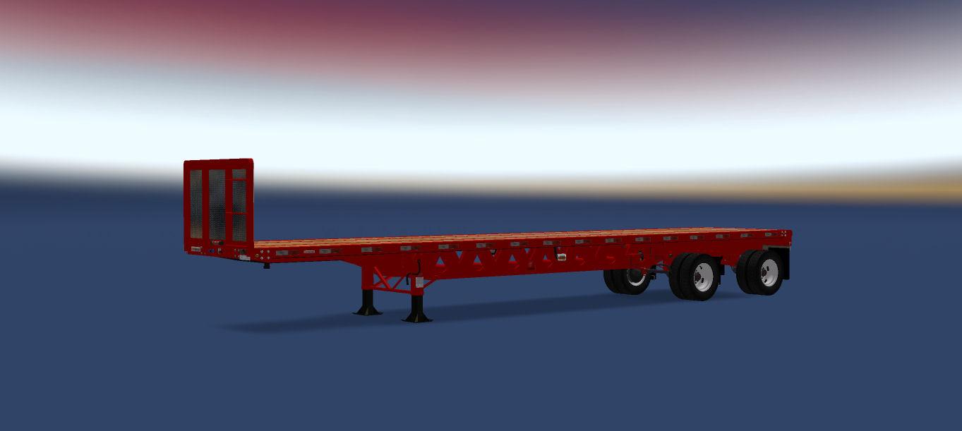 48ft Manac Flatbed Trailer V11 For Ats Ats Mod American Truck