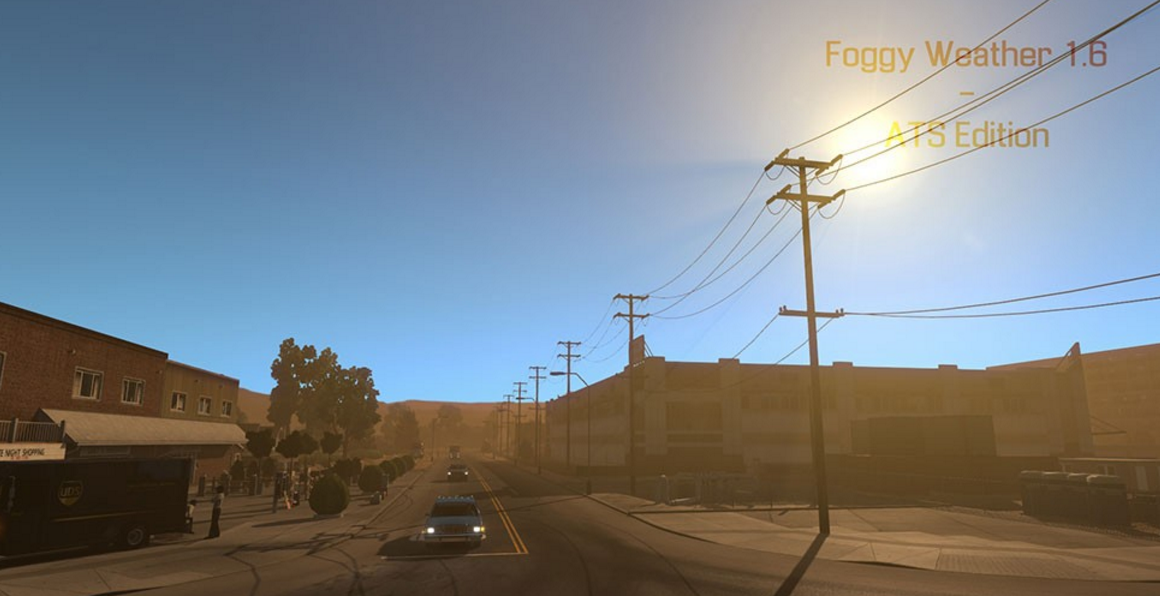Foggy Weather v 1.6.2 – ATS Edition mod