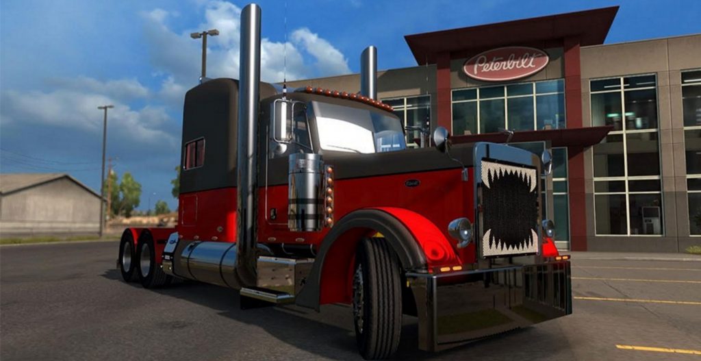 Red and Gray Hotrod Skin for Truc - ATS Mod | American Truck Simulator Mod