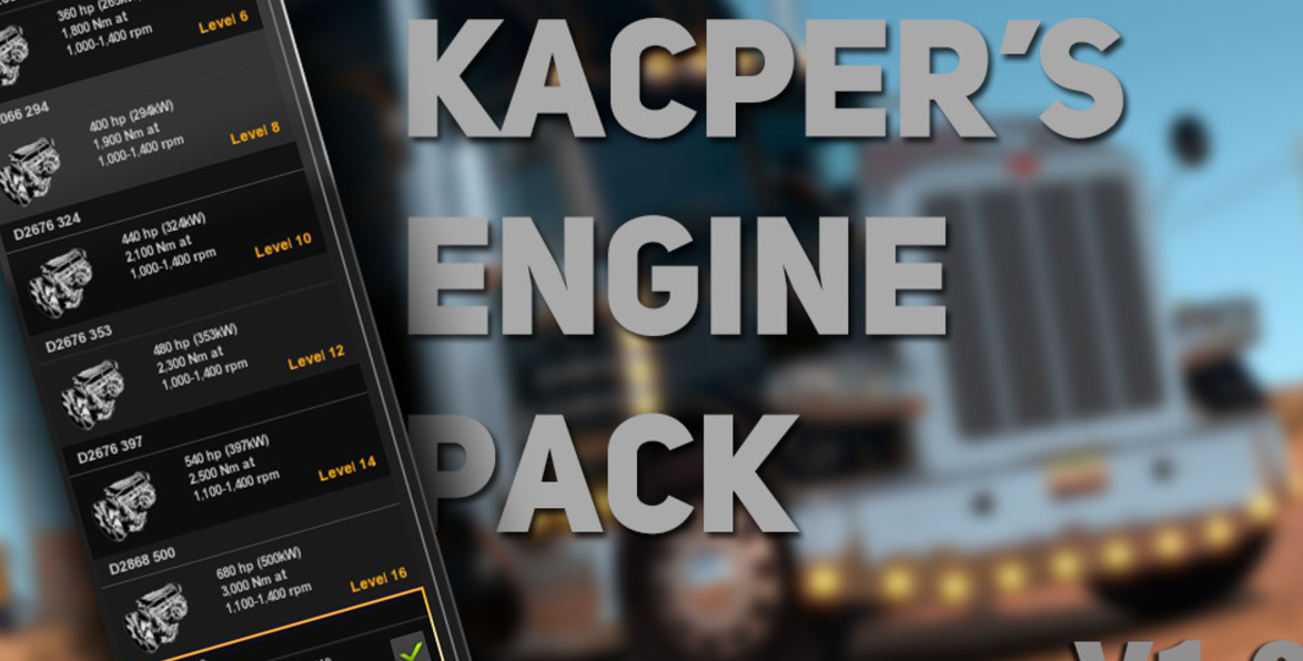 Custom Engine Pack Mod Ats Kacper’s Engine Pack v 1.0 – ATS Edition Tuning Mod - ATS Mod ...