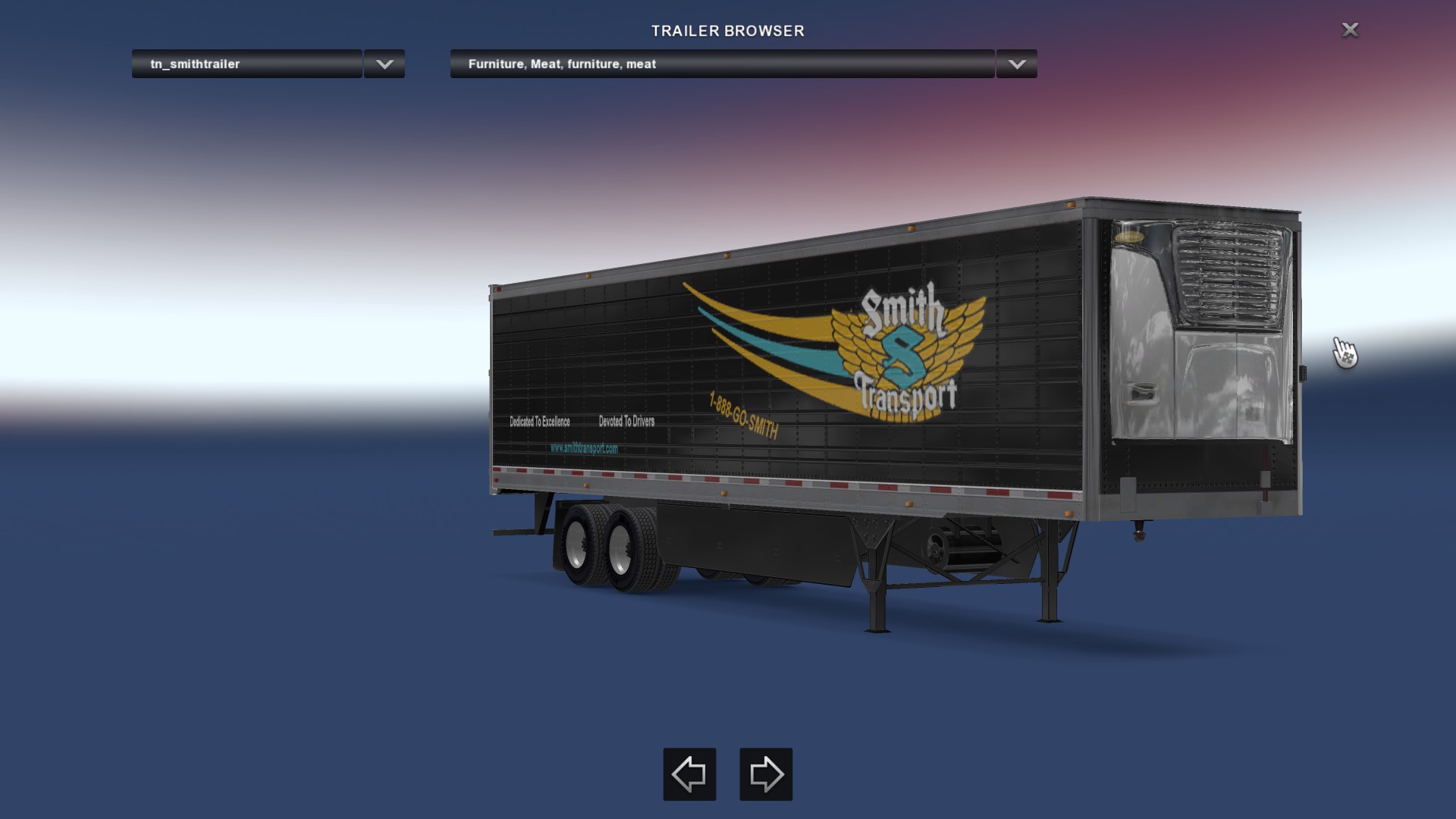 Smith Transport – REEFER3000R – Re-Done Trailer skin thumbnail 4