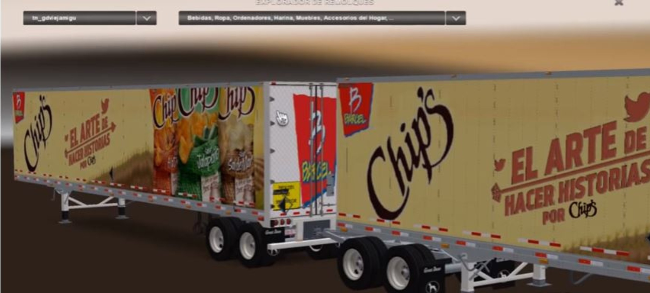 Mexican Trailer Skins for Great Dane 48′ Double Trailer v 4.0
