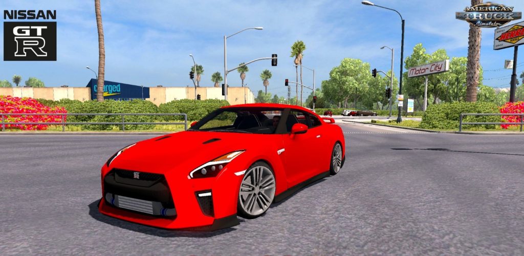 Nissan GT-R 2017 v1.0 Car (1.30.x) - ATS Mod | American Truck Simulator Mod