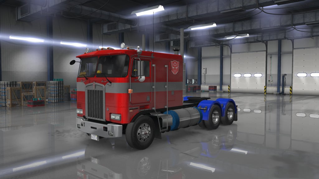 “Optimus Prime” for Overfloater’s Kenworth K100E Mod