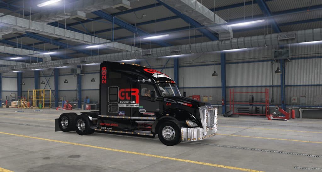 SKIN GTR LOGISTICS FOR KW T680 Mod - ATS Mod | American Truck Simulator Mod