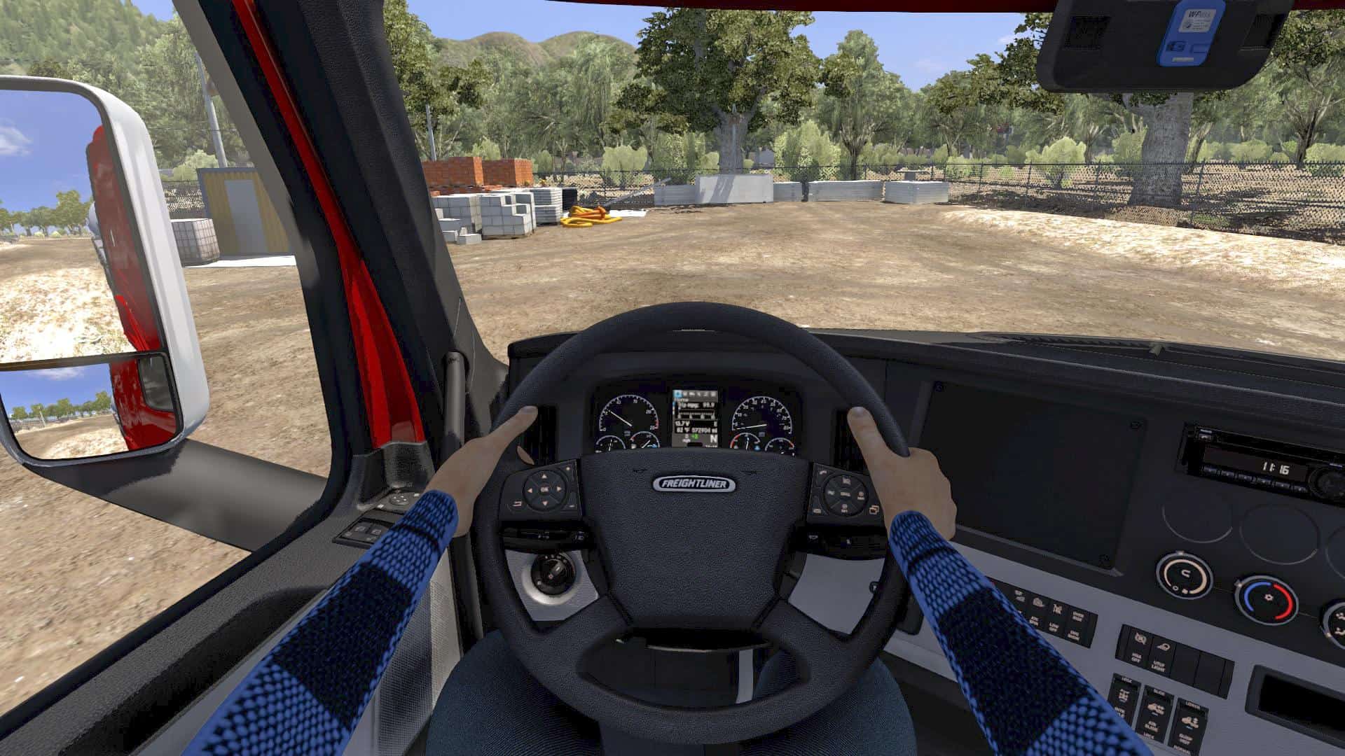 Interior Driver Mod [ANIMATED HANDS] ATS 1.40 Mod - ATS Mod
