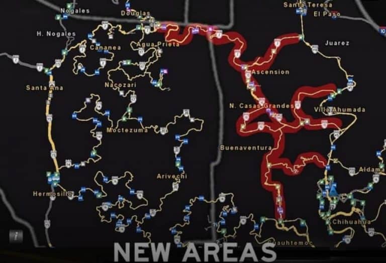 Reforma Maps Rder Reforma Map v2.1.5 Mod - ATS Mod | American Truck Simulator Mod
