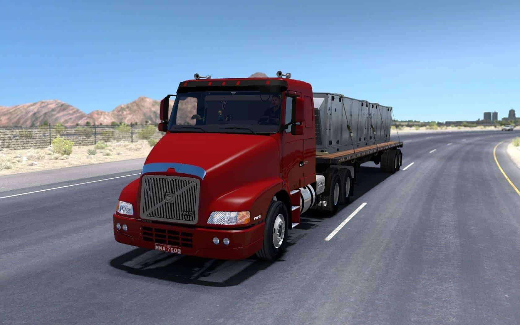 Атс вольво. Volvo nh12. Капотный тягач Вольво nh12. Volvo in ATS. American Truck Simulator моды Volvo.
