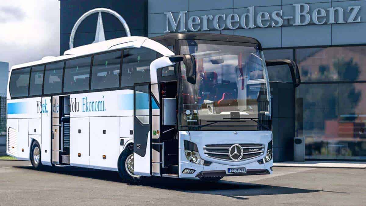 MB-Travego 16 SHD Bus Mod – ATS 1.43 Mod thumbnail 2