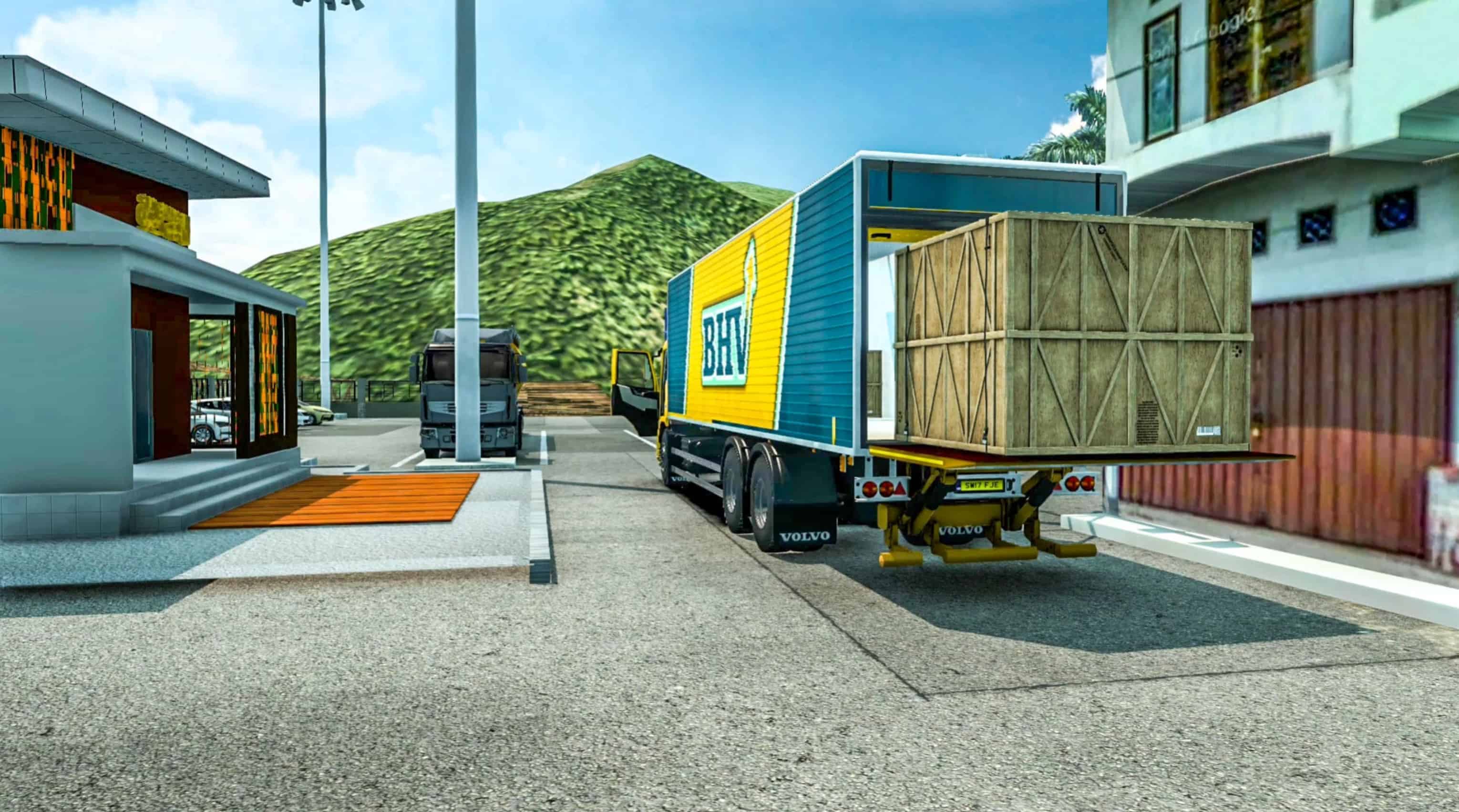 Volvo FM Delivery Truck Mod With Load Animation – ATS 1.43 Mod thumbnail 2