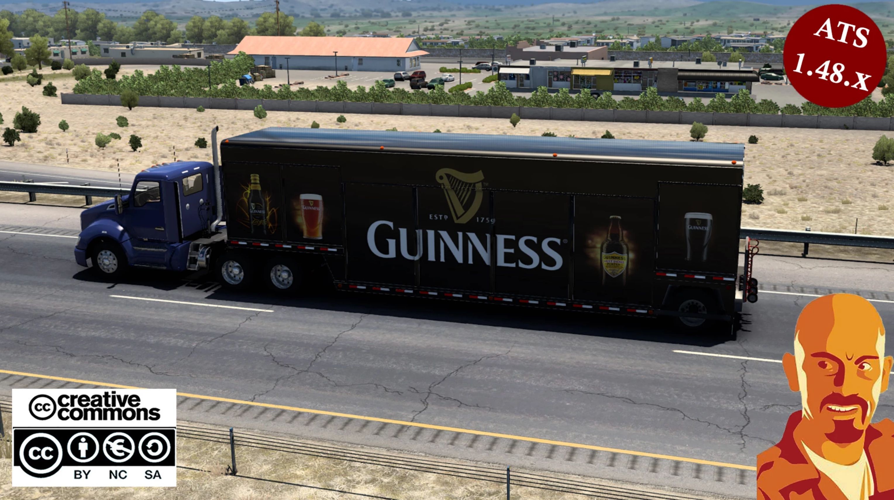 MICKEY´S BEVERAGES TRAILER ATS 1.48.5 Mod thumbnail 2