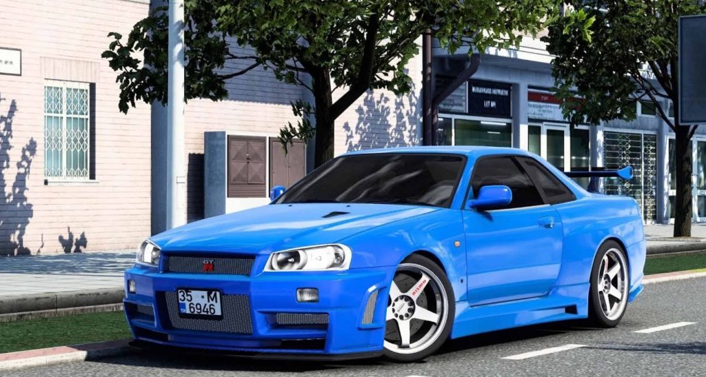 Nissan Skyline GTR R34 + Interior v3.3 1.48.x Mod - ATS Mod | American ...