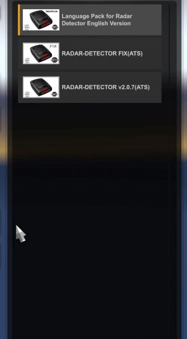 Radar Detector + Language Packs for ATS v2.0.7 1.49 Mod - ATS Mod ...