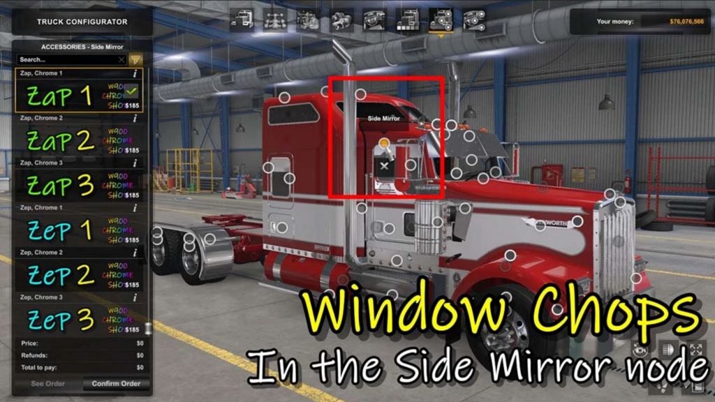 W900 Chrome Shop v1.1.1 1.48.5 Mod - ATS Mod | American Truck Simulator Mod