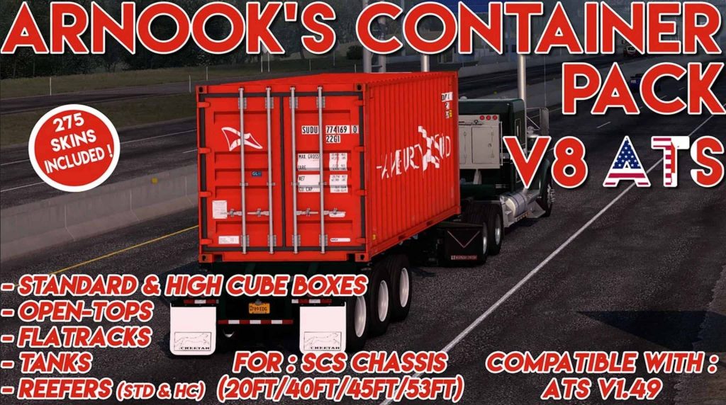 Container Ats Mod Rust Arnook's Container Pack - ATS Edition V8 1.49 Mod - ATS Mod | American ...