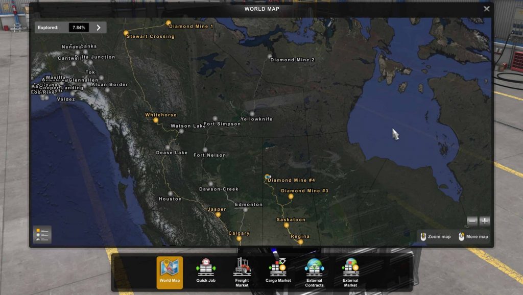 K-DOG's Diamond Mines Ice Road Map v1.49h Mod - ATS Mod | American ...