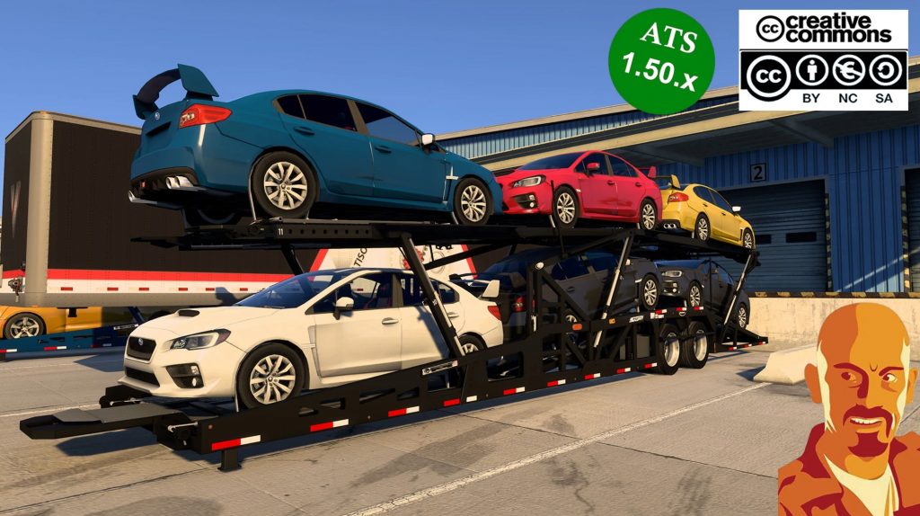 COTTRELL CAR HAULER TRAILER v1.0 ATS 1.50.x Mod - ATS Mod | American ...