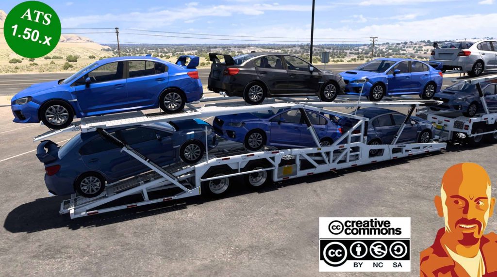 COTTRELL CAR HAULER TRAILER v1.1 ATS 1.50.x Mod - ATS Mod | American ...