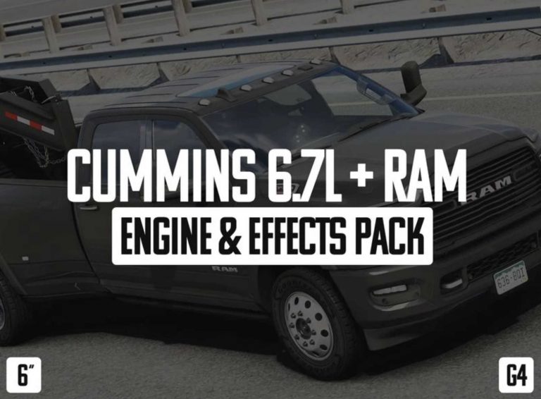 Custom Engine Pack Mod Ats Cummins 6.7L + Ram Engine & Effects Pack v1.0 1.50 Mod - ATS Mod ...