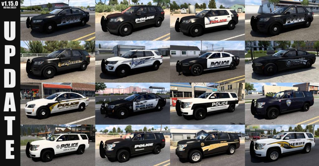 Municipal Police Traffic Pack v1.17.1 Mod - ATS Mod | American Truck ...