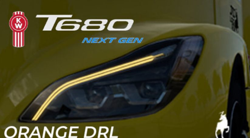 SCS’s Kenworth T680 NG – Orange DRL v1.0 Mod thumbnail 2