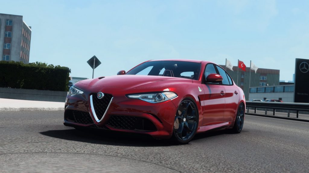 Mod Alpha Romeu Alfa Romeo Giulia v2.4 Mod - ATS Mod | American Truck Simulator Mod