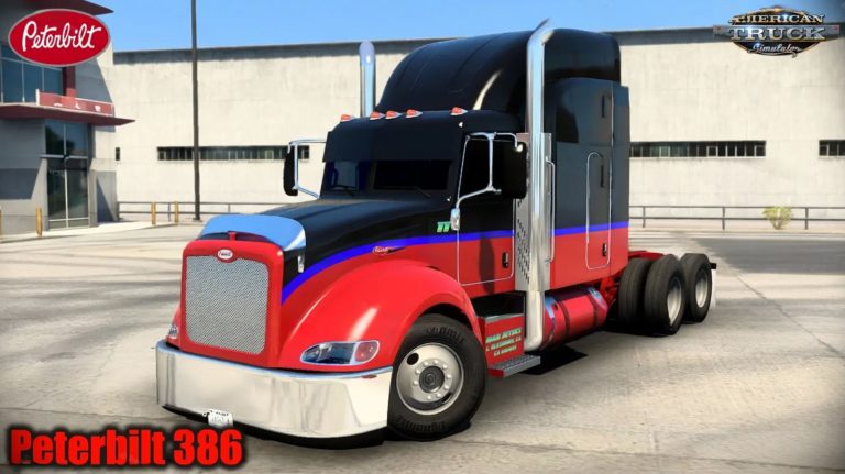 Peterbilt 386 + Interior v2.0 By Modjeski (1.57.x) Mod - ATS Mod ...