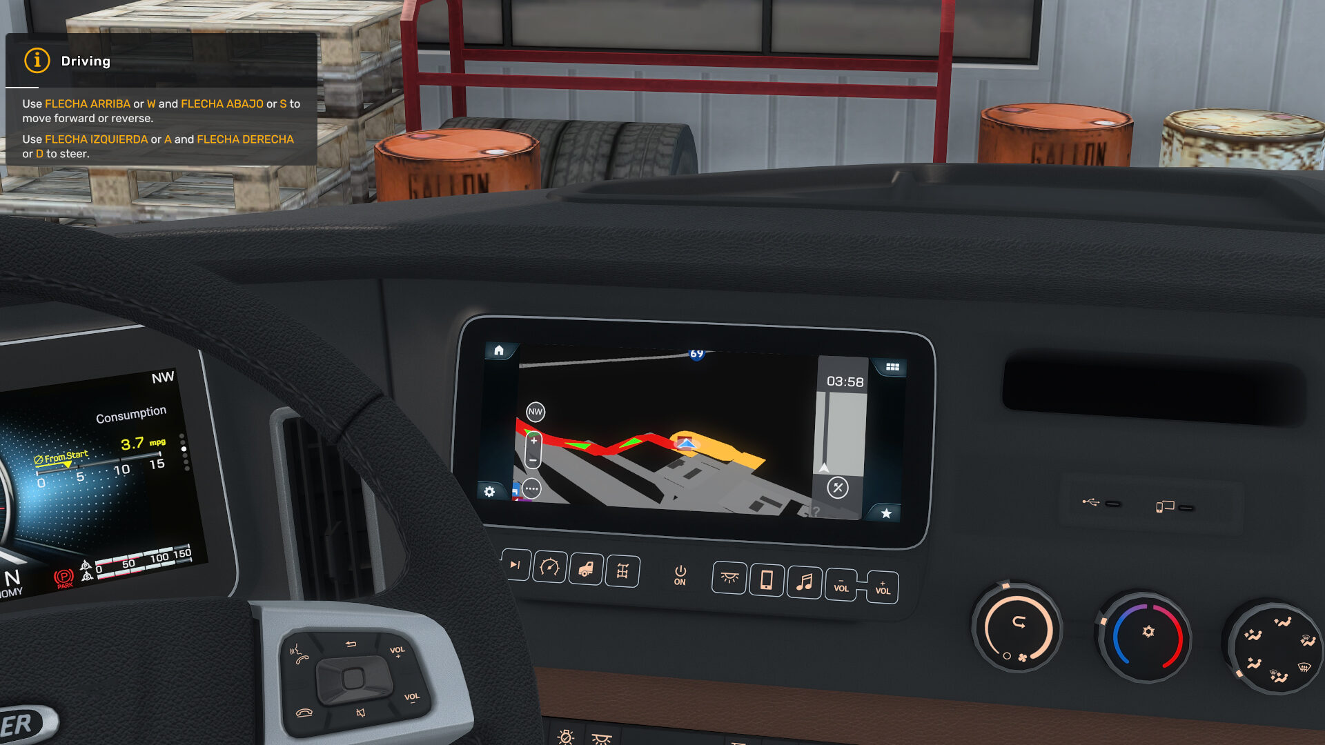 Freightliner Cascadia 2024 (Gen 5) – Improved Infotainment Screens Mod thumbnail 2