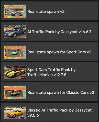 Realistic state spawn for Jazzycat’s cars v1.0 Mod thumbnail 3
