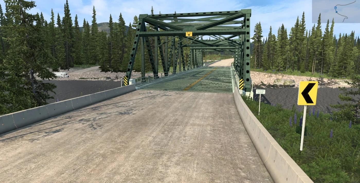 Road Connection Between Promods Canada and Alaska – North To The Future v0.6.4.0 1.60 Mod thumbnail 2