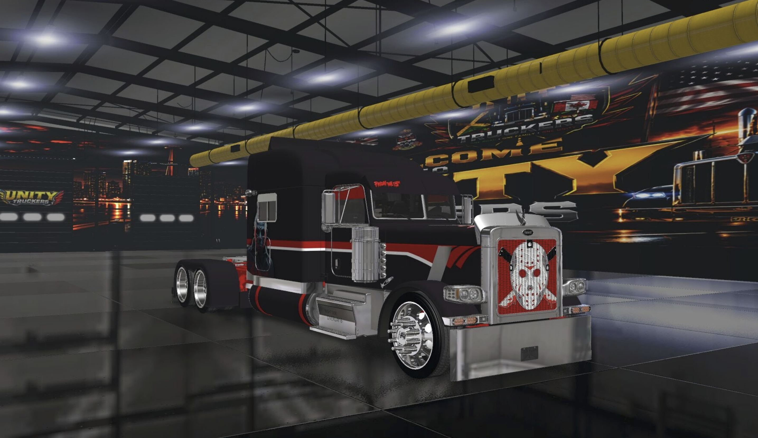 PIZZSTER 389 HORROR SKINS Mod - ATS Mod | American Truck Simulator Mod